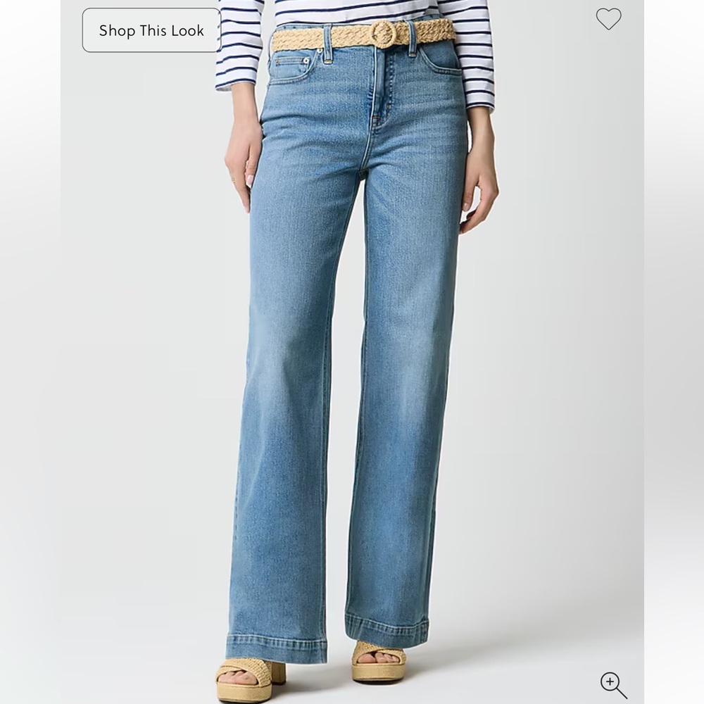 J. Crew Denim Wide Leg Jeans